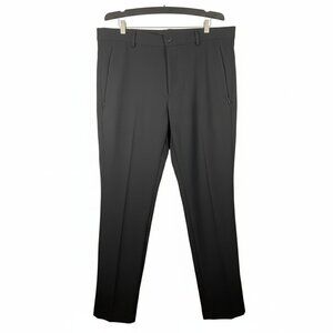 Zara Super Skinny Pants 4-Way Stretch Black with Black Line Details/Checkered 34